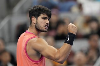 Alcaraz défiera Sinner en finale à Pékin KEYSTONE/AP/Achmad Ibrahim